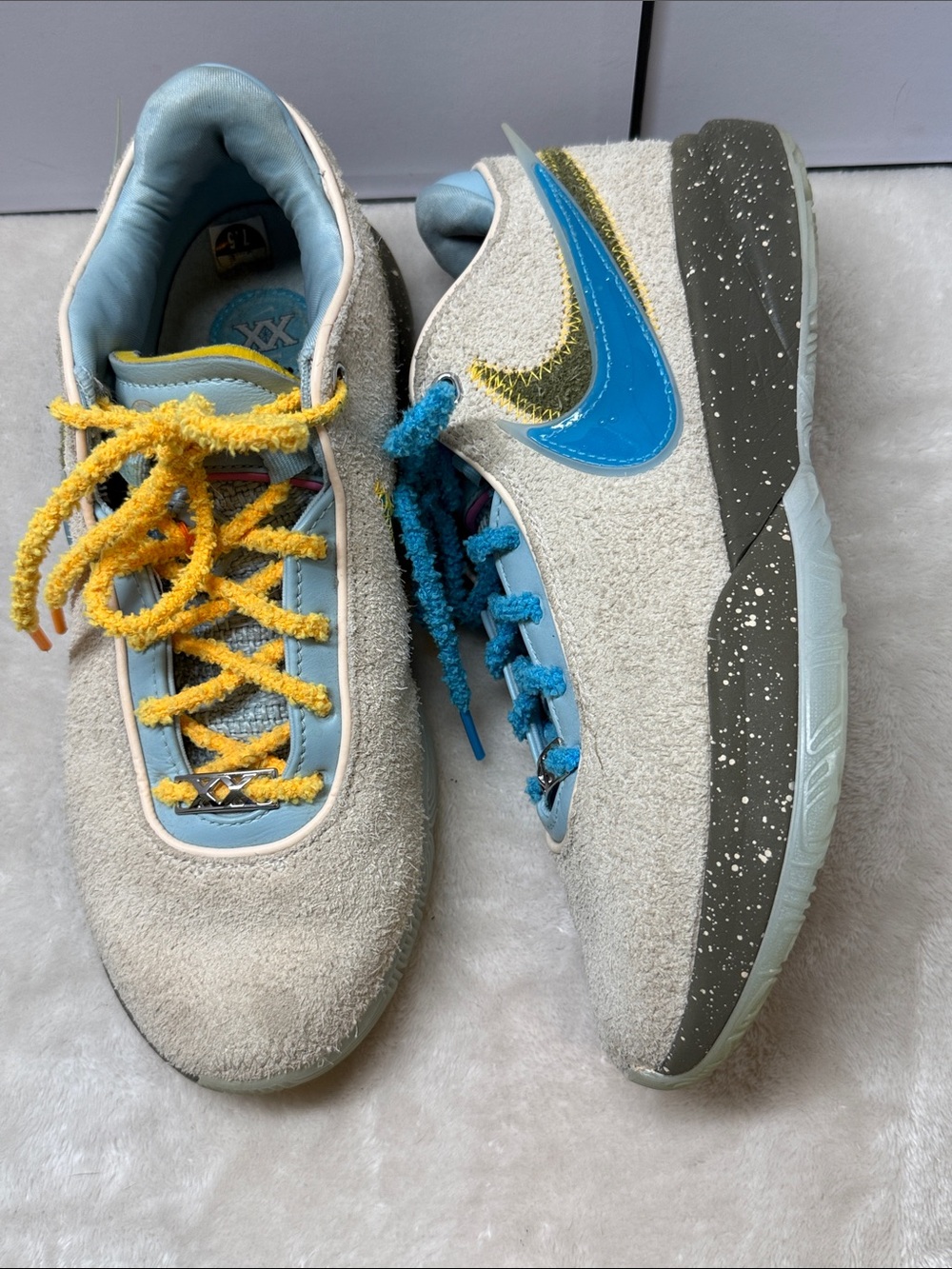 UNKNWN x Nike LeBron 20 XX "Message in a Bottle" Suede Men's Size 7.5